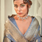 Contemporary Banarasi Silk Grey Weaving Saree