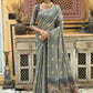 Classic Chanderi Silk Grey Weaving Saree
