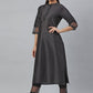 Salwar Suit Poly Silk Grey Plain Salwar Kameez