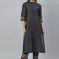 Salwar Suit Poly Silk Grey Plain Salwar Kameez