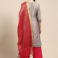 Trendy Suit Cotton Grey Embroidered Salwar Kameez