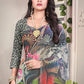 Designer Weight Less Grey Digital Print Saree
