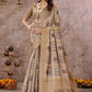 Designer Cotton Grey Digital Print Saree