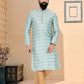 Kurta Pyjama Brocade Jacquard Grey Jacquard Work Mens