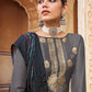 Palazzo Salwar Suit Jacquard Pure Dola Grey Diamond Salwar Kameez