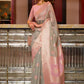 Designer Linen Grey Weaving Saree