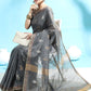 Classic Handloom Silk Grey Woven Saree