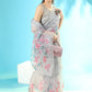 Classic Organza Silk Grey Booti Saree