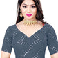 Blouse Georgette Grey Embroidered Blouse