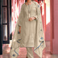 Straight Salwar Suit Georgette Grey Embroidered Salwar Kameez