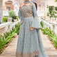 Salwar Suit Georgette Grey Embroidered Salwar Kameez