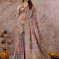 Contemporary Cotton Grey Digital Print Saree
