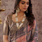 Contemporary Cotton Grey Digital Print Saree