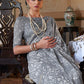 Trendy Saree Cotton Grey Print Saree