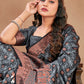 Contemporary Satin Silk Grey Woven Saree