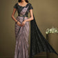 Contemporary Silk Grey Embroidered Saree