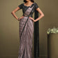 Contemporary Silk Grey Embroidered Saree