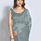 Trendy Saree Georgette Grey Sequins Saree