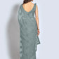 Trendy Saree Georgette Grey Sequins Saree