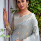 Contemporary Silk Grey Booti Saree