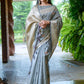 Classic Silk Grey Woven Saree