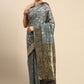 Trendy Saree Soft Cotton Grey Weaving Saree