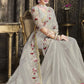 Classic Tissue Grey Embroidered Saree