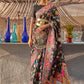 Contemporary Handloom Silk Grey Weaving Saree