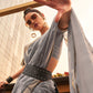 Contemporary Handloom Silk Viscose Grey Weaving Saree