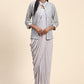 Classic Imported Grey Embroidered Saree