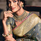 Classic Silk Tissue Grey Weaving Saree