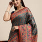Contemporary Cotton Grey Woven Saree