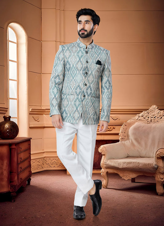 Jodhpuri Suit Handloom Cotton Multi Colour Fancy Work Mens