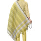 Pant Style Suit Handloom Cotton Yellow Woven Salwar Kameez