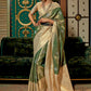 Classic Handloom Silk Beige Weaving Saree
