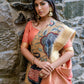 Classic Handloom Silk Tussar Silk Multi Colour Print Saree