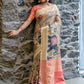 Classic Handloom Silk Tussar Silk Multi Colour Print Saree