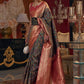 Contemporary Handloom Silk Multi Colour Weaving Saree
