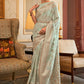 Classic Handloom Silk Sea Green Weaving Saree