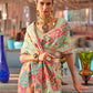 Contemporary Handloom Silk Sea Green Weaving Saree