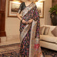 Classic Handloom Silk Grey Weaving Saree