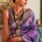 Trendy Saree Handloom Silk Purple Weaving Saree