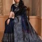 Contemporary Handloom Silk Blue Woven Saree