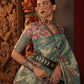 Classic Handloom Silk Sea Green Weaving Saree