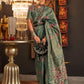 Classic Handloom Silk Sea Green Weaving Saree