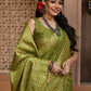 Classic Handloom Silk Sea Green Woven Saree