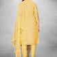 Salwar Suit Cotton Yellow Hand Work Salwar Kameez