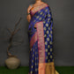 Classic Kanjivaram Silk Blue Hand Work Saree