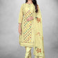 Salwar Suit Cotton Beige Hand Work Salwar Kameez