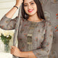 Salwar Suit Pashmina Grey Hand Work Salwar Kameez